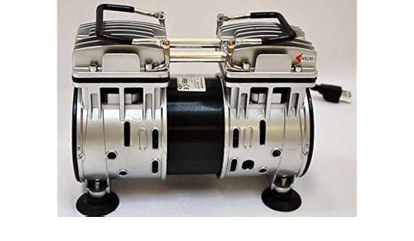 Amazon Com Twin Piston Oil Less Oil Free Vacuum Pump 4 5cfm For Medical Dental Science Lab Workshop Push Pull Compressor Milker Machine Hook Up Home Improvement