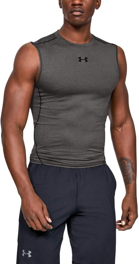 under armour heatgear sleeveless compression shirt