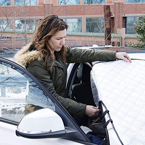 image for Supernova Universal Car Windshield Cover for Snow and Ice & Sun Shade 