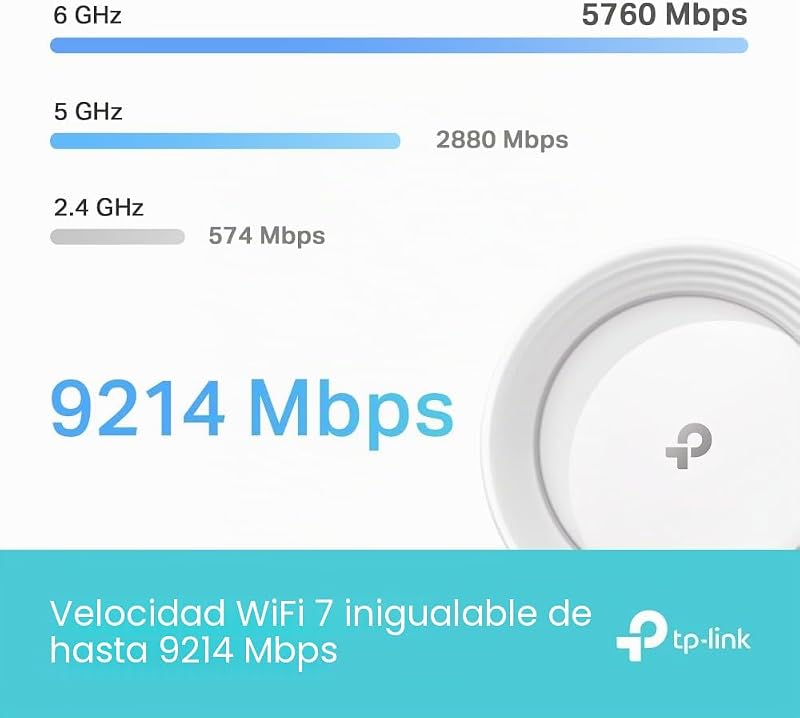 Deco BE65 (1-Pack) - Sistema WiFi 7 Mesh, BE9300 Tribanda, MLO