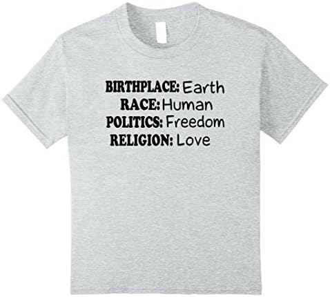 Kids Birth Place Earth Race Human Politics Freedom Love 8 Heather Grey