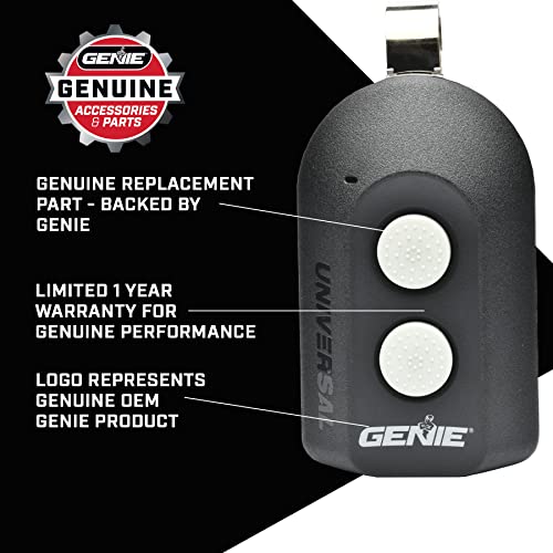 Genie Universal Garage Door Opener Remote, 2 Button, Model ACSCTGUNIV2