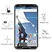 OMOTON Tempered Glass Screen Protector for Google Nexus 6, 6.0 Inch, 2 Pack