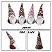 GMOEGEFT Swedish Christmas Gnome Plush, Scandinavian Santa Gnome Tomte, Table Ornaments, Holiday Decorations, Set of 4 (A)