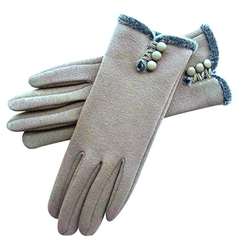 image for T-GOTING Womens Winter Gloves Warm Lined Touch Screen Driving Gloves (