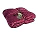 Napa Sherpa Throw Blanket Wine 50` - Luxury Lambswool Reversible Sherpa Throw - Super Soft Cozy Velvet Plush Throw Blanket, All Seasons Plush Blanket for Bed or Couch, Best Comfort Caring Gift