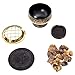 Alternative Imagination Premium Bundle of Black Carved Brass Incense Holder with Myrrha Incense