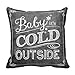 Cukudy OH Holy Night the Stars Chalkboard Christmas Pillow Cover 18
