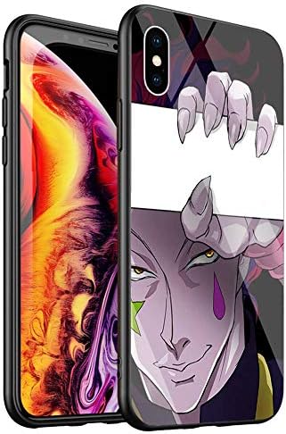 DTYZL Phone Case iPhone XR,Tempered Glass Back Cover and TPU Soft Rubber Silicone Frame for Scratch and Fall Resistance DT-51 Hunter X Hunter Anime