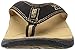 Neat Feat Men's Zori Sport Orthotic Slip-on Sandals Flip Flop, Black/Tan, 8 D US