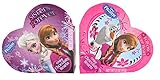 Disney Frozen Valentine Heart BOX w/ Crispy Chocolaty Hearts 2-pack