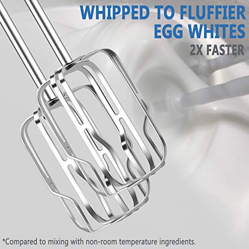 Hand Mixer Electric MOSAIC Kitchen Mixer 5 Stainless Steel Attachments with Turbo Function Included and Storage Base