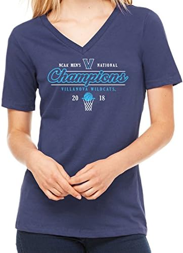 J2 Sport 2018 NCAA Villanova Basketball Championships Women's V-Neck T-shirt