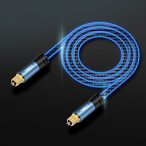 MillSO Digital Optical Audio Cable TOSLINK Cable SPDIF Cable with Male to Male Connectors for Soundbar, Home Theater, TV, Game Console, DVD/CD/Blu-Ray and Amplifier - 3.3feet/1M
