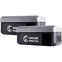 OWLTRA 2 Pack OW-7 in-/Outdoor Electric Rodent Trap, Instant Kill Mouse & Rat Zapper with Waterproof Cover, Sound & Light Ala