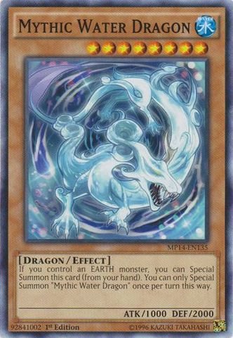 Yu-Gi-Oh! - Mythic Water Dragon (MP14-EN135) - Mega Pack 2014 - 1st Edition - Common