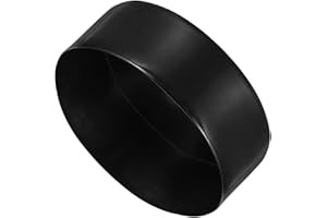 uxcell 2pcs Rubber End Caps 150mm(6") ID Vinyl Round Tube Bolt Cap Cover Screw Thread Protectors Black, 50mm Height