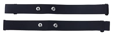 Rich Green Valley Heart Rate Monitor Chest Strap Compatible with Polar H10 H9 H7 H1 Wahoo Tickr Garmin HRM CooSpo,Black M-XXL