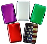 Aluminum Aluma Hard Case Credit Cards Wallet (Assorted 5 Pack)