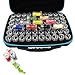 FUNDAFUL Diamond Painting Storage Containers, 60 Slots Diamond Art Accessories and Tools, Diamond Art Organizer with Diamond Painting Kits Shockproof Jars for Jewelry Beads, Blue