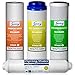iSpring F4 for Standard Reverse Osmosis RO Systems with Post Carbon 6-Month Replacement Supply Filter Cartridge Pack Set, 4 Count (Pack of 1), White, 4 Piece