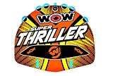 Wow Watersports Thriller Deck Tube Water Towable Tube Inflatable Boat Tube, Wild Wake Action - Water Sports Inflatables - Towable Tube for Boating 3 Person