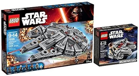 LEGO Star Wars: Millennium Falcon 2 Set Bundle - Large Falcon 75105 & Mini Falcon 75030 by LEGO