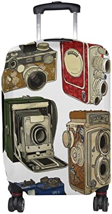 LEISISI Vintage Camera Protector Cover Elastic Suitcase Cover Luggage Cover Protector M 23-26 inch