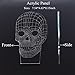 NINE SQUARE EGOU Skull Lamp Remote Controller LED Touch 7 Colors Changing Table Desk Lamp Optical Illusion Light Halloween Decorations Acrylic Lamp Halloween Decorations Kids Lamp Halloween Lights