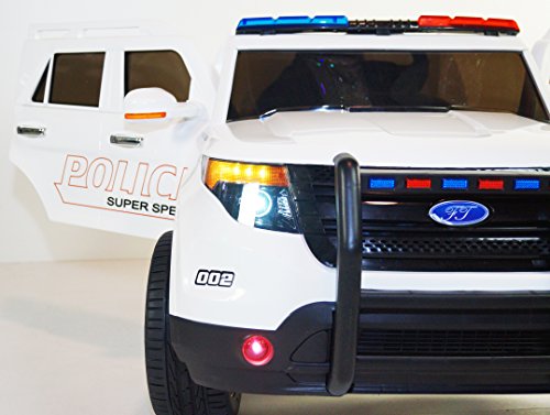Electric cAr POLICE CAR/FORD style. Cars for Kids RIDE on CAR. WITH REMOTE CONTROL. BATTERY Operated. Ride on TOYS. MP3. ELECTRIC KIDS CARS. NEW. 2 to 6 years. Children. Girls and Boys.
