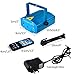 SUMERSHA LED Laser Lights Sound Activated Disco DJ Party Lights Mini Auto Flash RG Led Stage Lights with Remote Control Strobe Lights for Party Show Birthday Wedding Halloween Blue