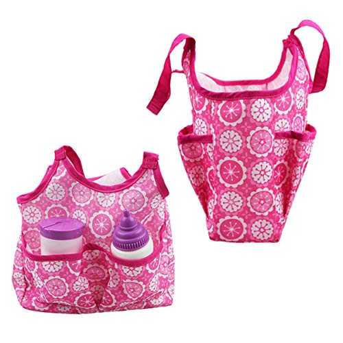 DC-BEAUTIFUL 3 Pack Baby Doll Accessories Set with Handbag and Front/Back Carrier Backpack and Sleeping Bag, Fits 14 to 18＂Dolls - Thumbnail 3