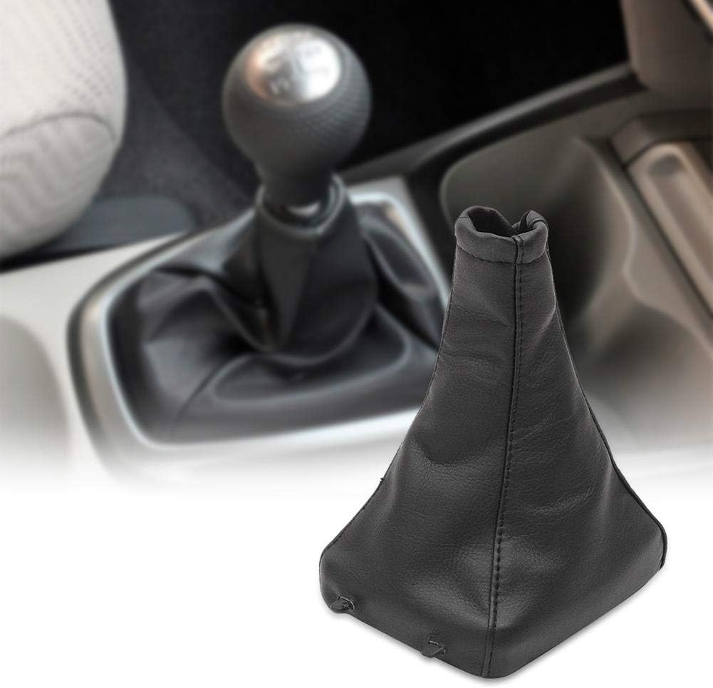 HUVE Car Gear Shift Knob Shifter Gaiter Boot Cover For Vauxhall Opel Astra G Mk4 Coupe 1998-2003 2000-2005 Black