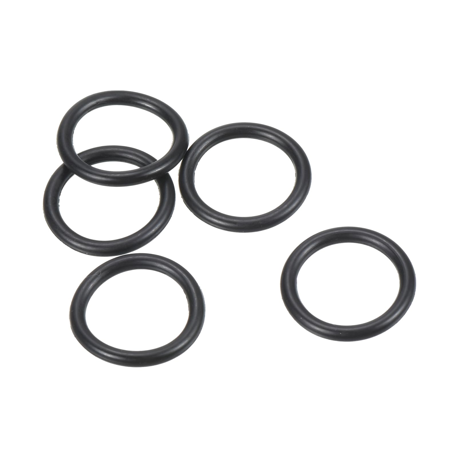 PATIKIL Nitrile Rubber O-Rings 18mm OD 14mm ID 2mm Width, 25 Pcs Metric Sealing Gasket for Faucet Plumbing Automotive Repair, Black