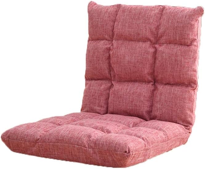 YAXY Floor Chairs with Back Support for Adults, Adjustable Gaming Sofa Chair Cushioned Folding Lazy Recliner Living Room Outdoor Indoor Soft Great for Reading Games Meditating Padded Gaming Chair