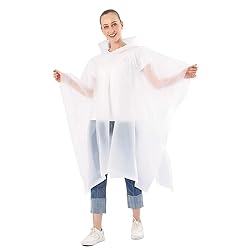 ANTVEE Reusable Rain Ponchos for Adult 2 Pack for