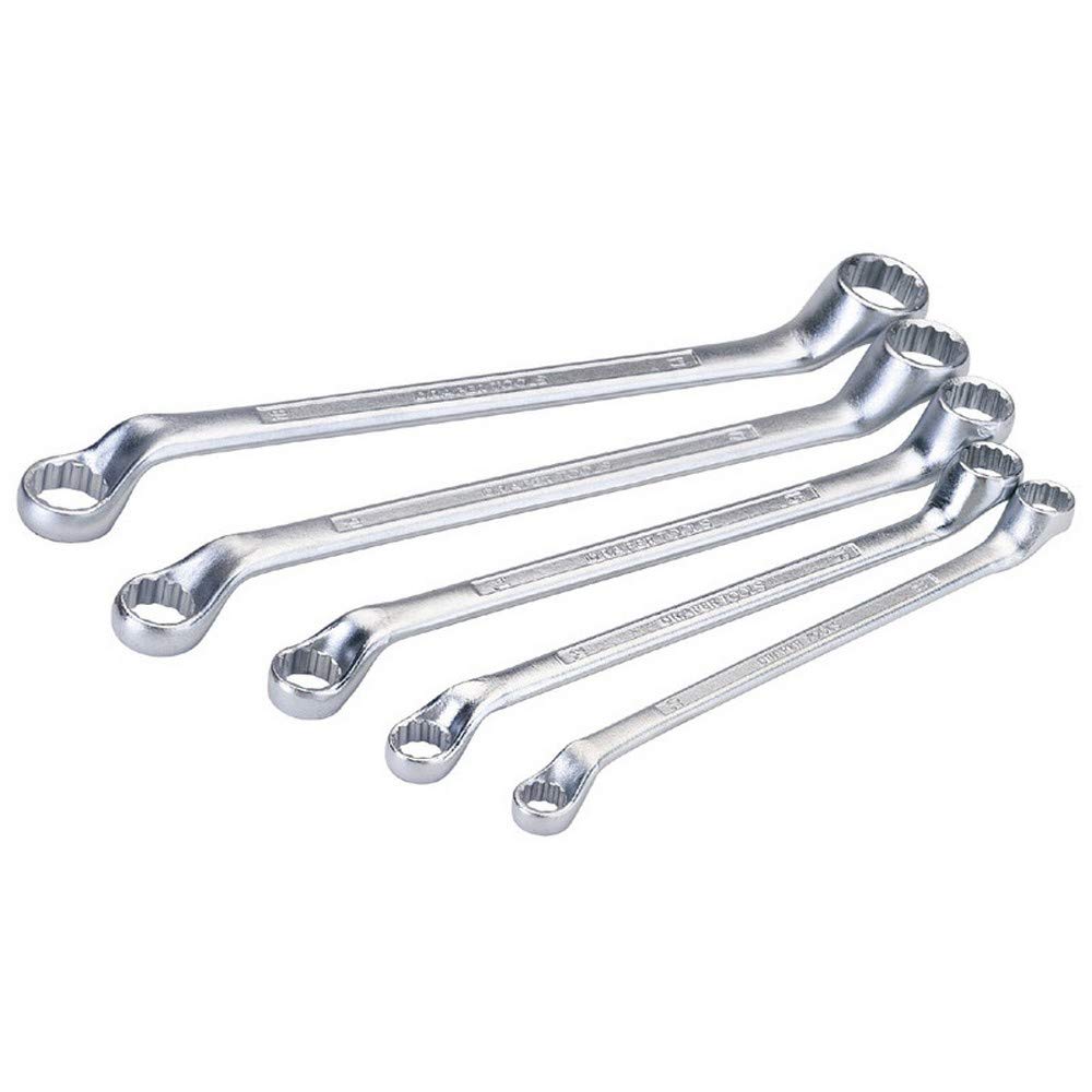 Draper 35089 Cranked Metric Ring Spanner 5 Piece Set