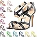ZriEy Women's Sexy High Heel Cross Strap Sandals Bridal Party Shoes