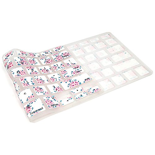 HRH Floral Flower Pattern Keyboard Cover Protector for MacBook 13" Unibody/MacBook Pro 13" 15" 17" / MacBook Pro 15 with Retina Display/Mac Wireless Keyboard/MacBook Air 13" - Thumbnail 4