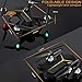 FPV Drone with Camera 1080P HD with Headless Mode Altitude Hold 3D Flip One Key Take Off/Landing/Return Voice Control 2.4Ghz 4-Axis RC Quadcopter for Kids Adults Beginners 18 Mins Long Flight Time