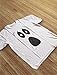 Funny Ghoul Face Shirt Toddler Boys Girls Silly Ghostface Halloween Shirts for Toddler Kids 3T White