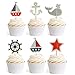 Nautical Cupcake Toppers Whale Cake Decorations for Baby Shower Wedding Birthday Party 24 Counts by GOCROWN?