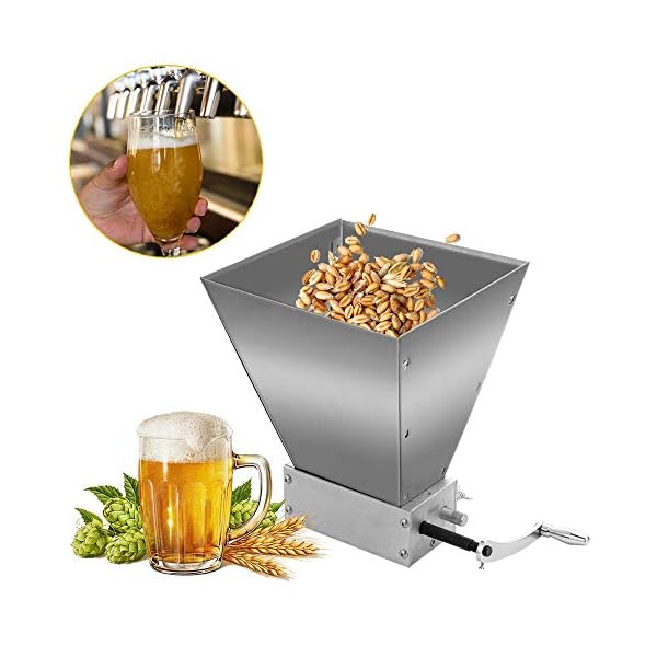 HYCy Vollkornmuuml;hle Grinder Kuuml;chenmaschinen Super Groszlig;e Manuelle Pulver-Maschine Edelstahl Malt Corn… – Bild 5