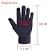 LETHMIK Womens Solid Magic Knit Gloves Winter Wool Lined with Touchscreen Fingers Light Blue