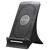 Fast Wireless Charger, Qi Wireless Charging Station Stand with Cooling Fan for iPhone X 8/8 Plus, Samsung Galaxy S8, S8 Plus, S7, S7 Edge, Note 8 and All Qi-Enabled Devices-No AC Adapter