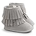 Voberry Baby Toddler Girls Boys Winter Warm Snow Boot Tassels Trimmed Boots Outdoor (6~12Month, light Gray)