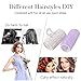 Yousha DIY Self Grip Plastic Hair Roller Curler, Heatless Snap Bang Roller with Clip, Hairdressing Curlers, 6pcs, Medium, Random Color