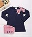 ASHERANGEL 2pcs Baby Girls Bowknot T-shirt Top+pants Leggings Trousers Outfit Navy 3T
