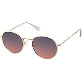 SOJOS Small Round Polarized Sunglasses for Women Men Classic Vintage Retro Shades UV400 SJ1014