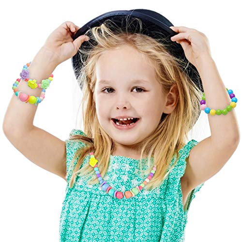 Jewelry For Girls BigOtters Little Girls Necklace Bracelet, Sets
